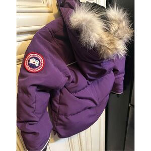 Toddler Girls Canada Goose Size 4-5 kids Jacket Coyote Fur jacket